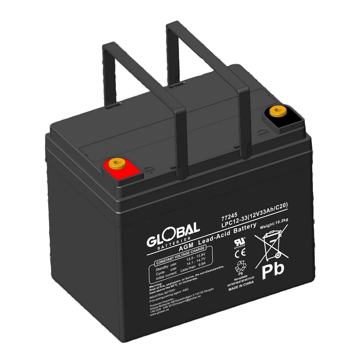 Batteri, 12V 33Ah AGM